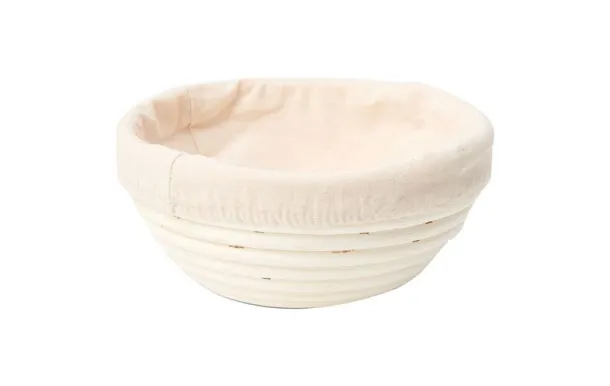 PATISSE BANNETON OSIER ROND 25CM AVEC TOILE COTON 92050