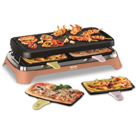 TEFAL Raclette / Gril / Plancha 8 personnes - Food & Co - RE651JF0
