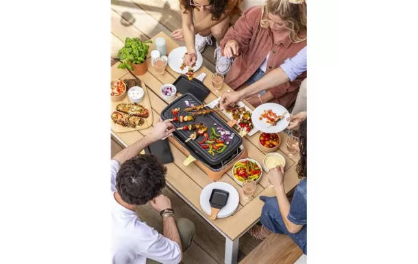 TEFAL Raclette / Gril / Plancha 8 personnes - Food & Co - RE651JF0