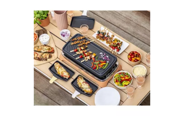 TEFAL Raclette / Gril / Plancha 8 personnes - Food & Co - RE651JF0