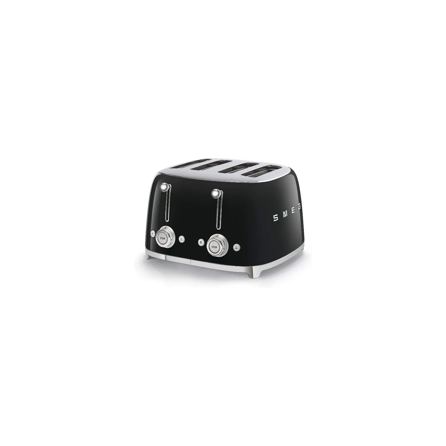 SMEG Toaster 4 tranches Noir - Années 50 - TSF03BLEU