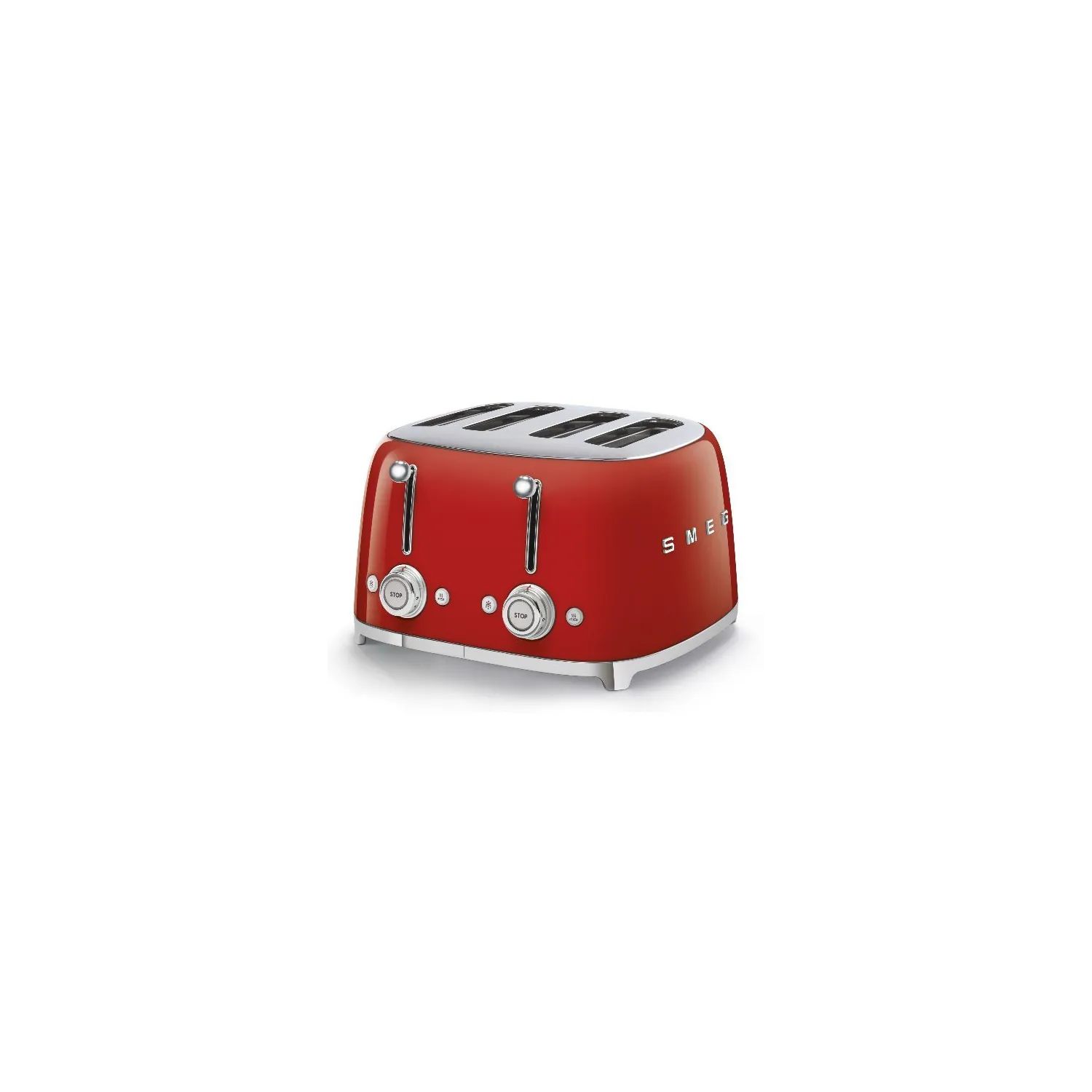 SMEG Toaster 4 tranches Rouge Années 50 - TSF03RDEU