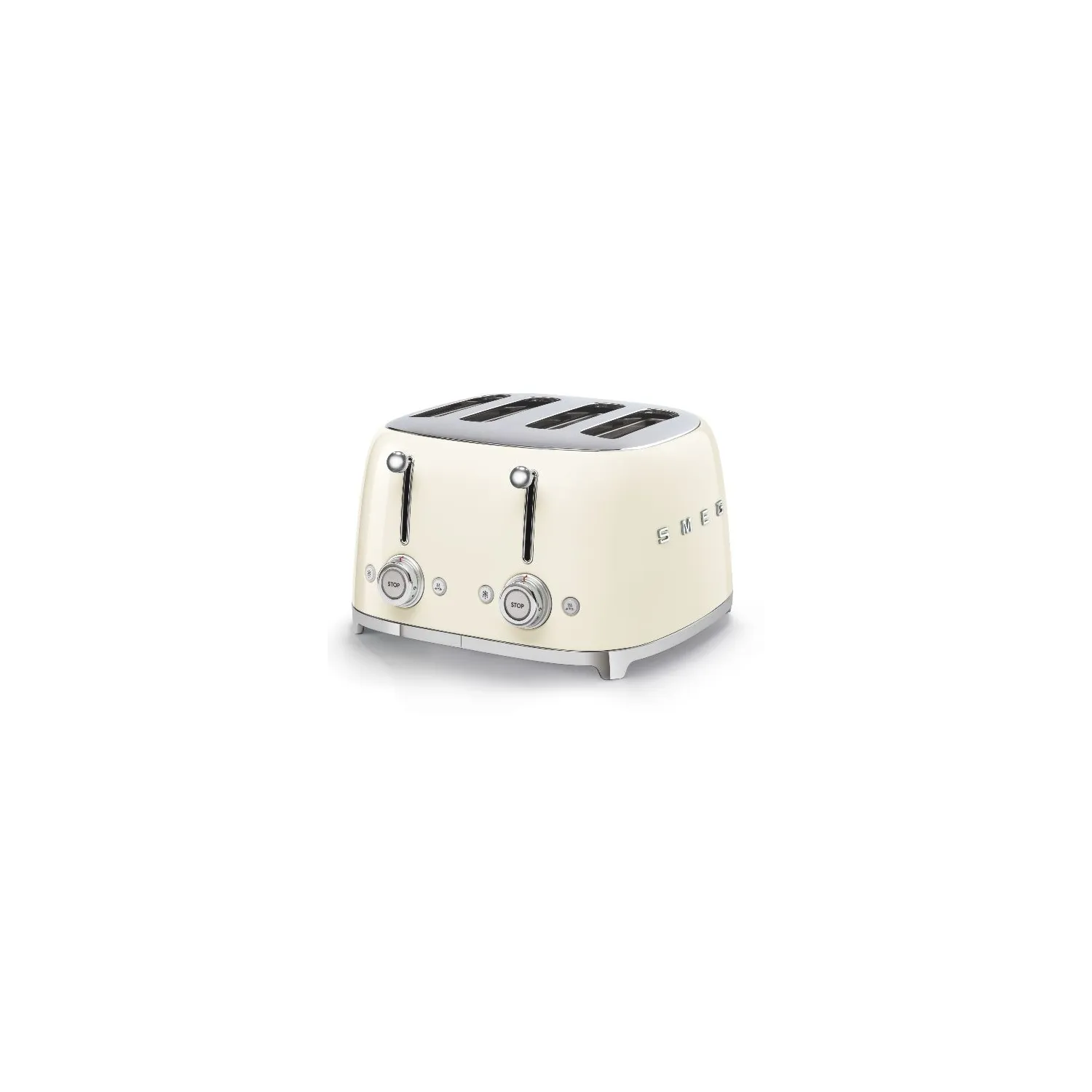 SMEG Toaster 4 tranches Crème - Années 50 - TSF03CREU