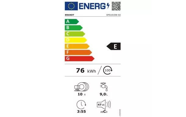 BRANDT Lave-vaisselle - DFS1010W