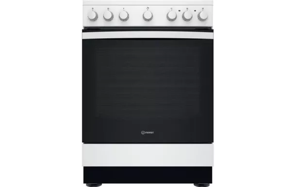 INDESIT Cuisinière vitrocéramique 4 foyers - IS67V5PCW/E