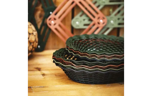 ROGER ORFEVRE VINTAGE CORBEILLE PAIN OVALE BLEU NU 724128