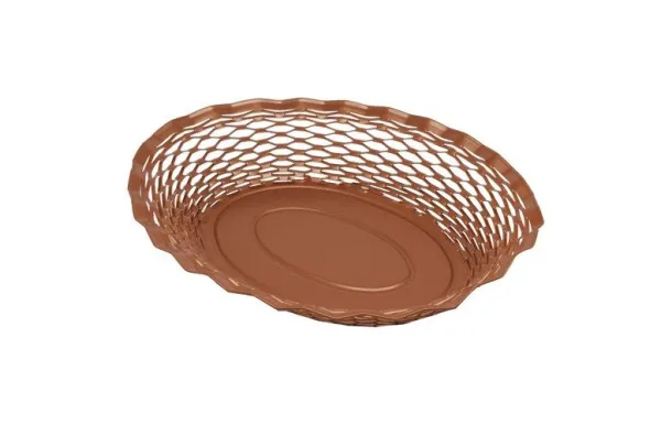 ROGER ORFEVRE VINTAGE CORBEILLE PAIN OVALE CUIVRE  724135