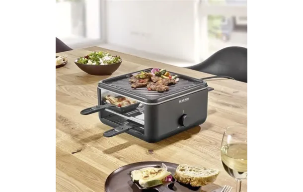 SEVERIN RACLETTE GRILL 800W TH° 24X24CM 4 PERSONNE 2360