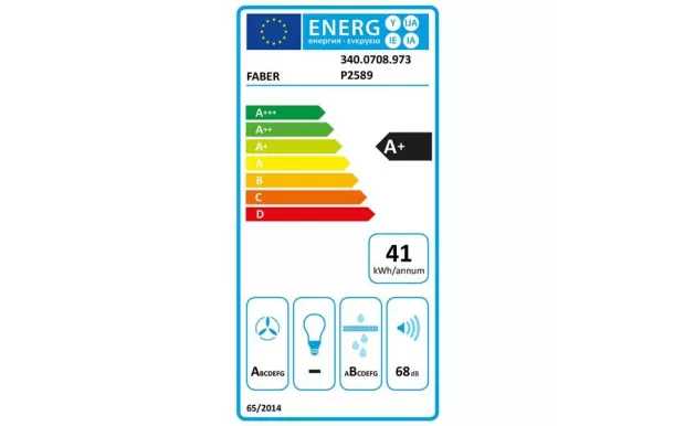 FABER Table induction aspirante 4 foyers 83 cm / enc 75 cm - 5371796