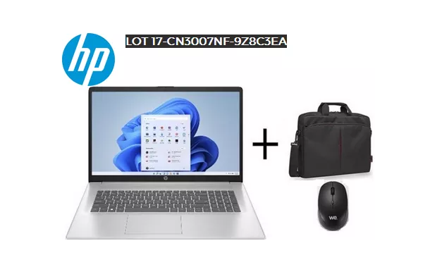 HEWLETT PACKARD Pc Portable écran 17,3" souris + sacoche - LOT 17-CN3007NF-9Z8C3EA