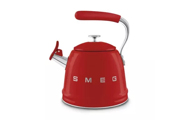 SMEG Bouilloire sifflante rouge - WKF01RD