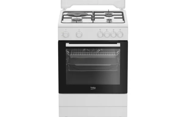BEKO Cuisinière mixte 60 cm 3+1 four électrique - FBS63121WD