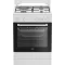 BEKO Cuisinière mixte 60 cm 3+1 four électrique - FBS63121WD