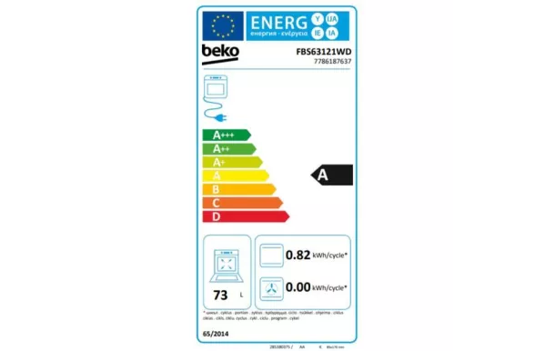 BEKO Cuisinière mixte 60 cm 3+1 four électrique - FBS63121WD