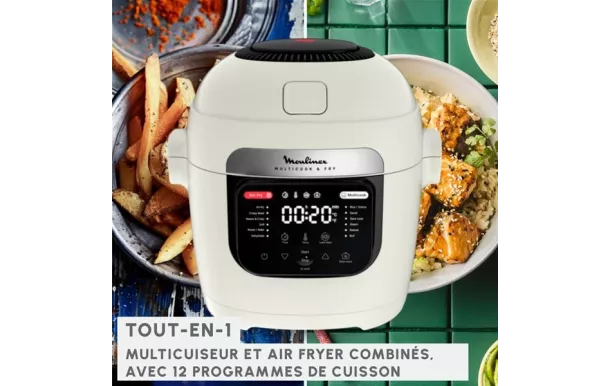 MOULINEX Multicuiseur et airfryer - Multicook & Fry - MZ7301F0