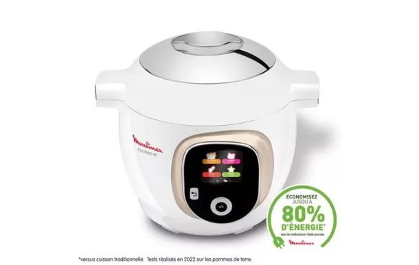 MOULINEX Cookeo+Blanc 180 recettes panier vapeur - CE85BA10