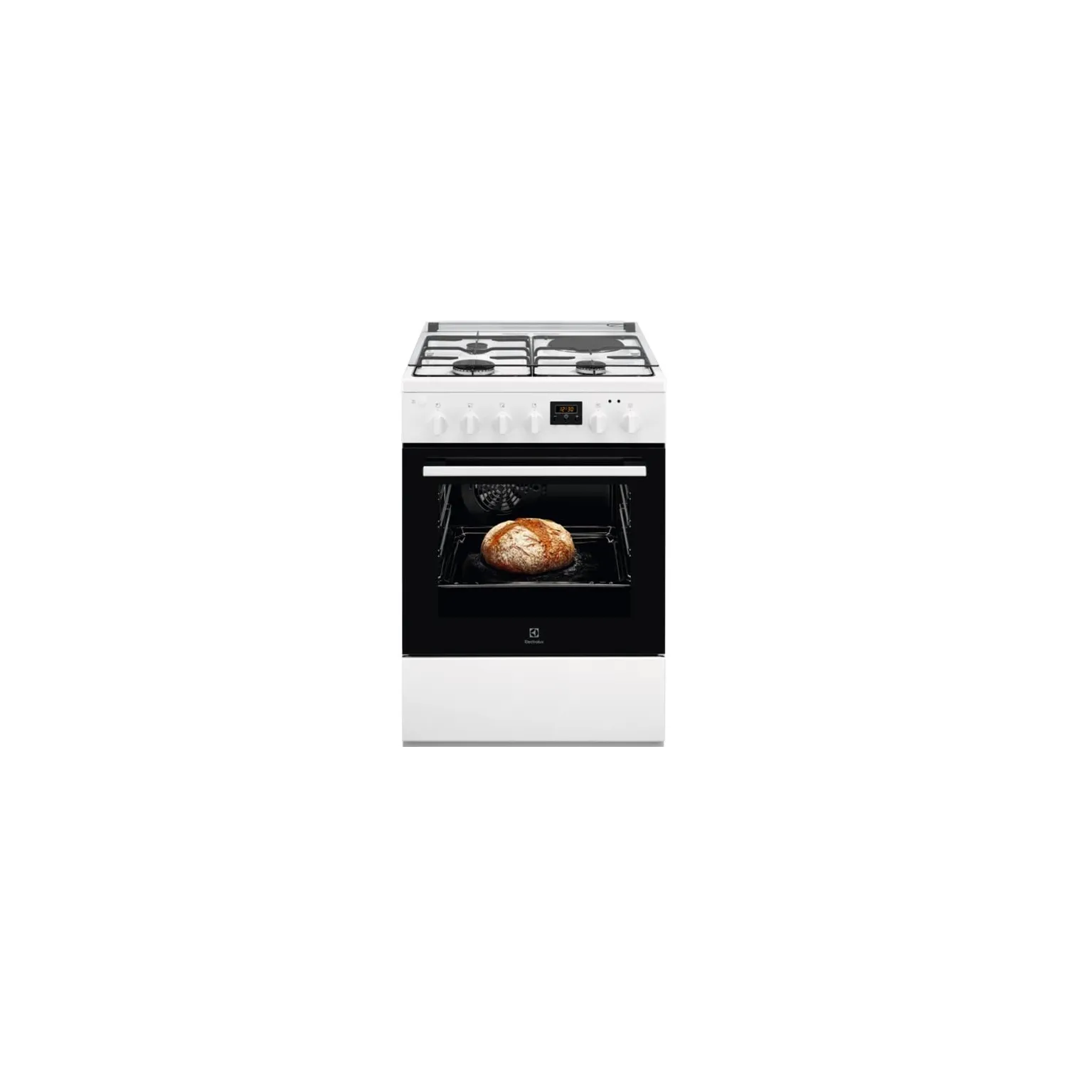 ELECTROLUX cuisinière mixte 3+1 four catalyse LKM624022W