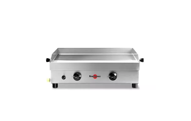 KRAMPOUZ plancha gaz 2 feux Samba largeur 60 cm  plaque inox