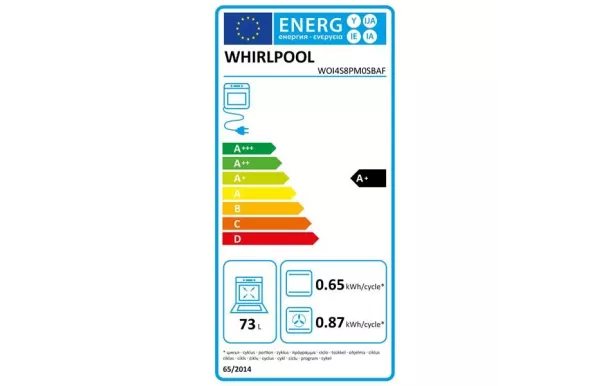 WHIRLPOOL Four pyrolyse 73 l 6e sens Airfry - WOI4S8PM0SBAF