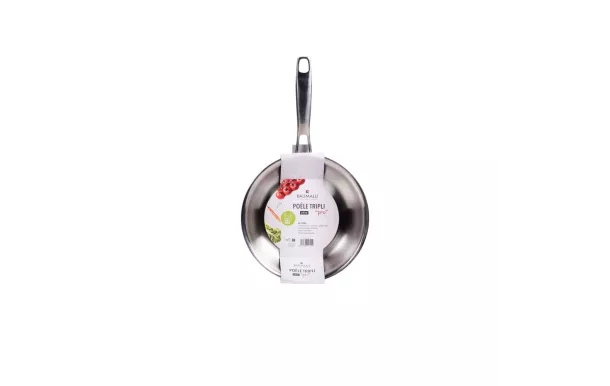BAUMALU - POELE INOX 20 CM TRIPLI