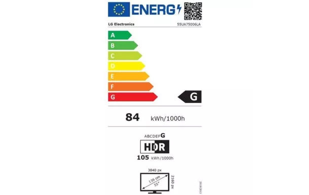 LG TV LED 4K - 55UA75006LA