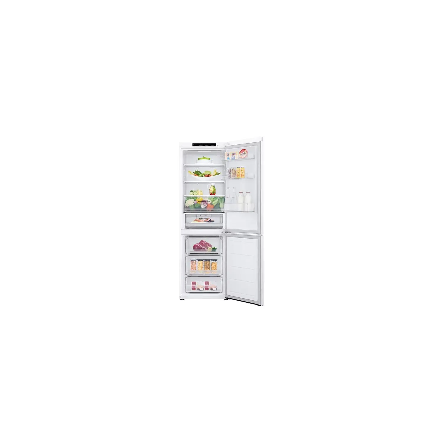 LG Réfrigérateur combiné 2 portes 343 total no frost GBV3100ESW - vue 2