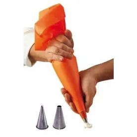 DE BUYER Poche pâtissière souple + 2 douilles inox