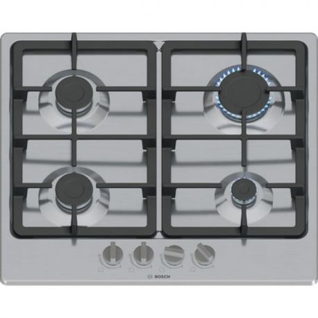 BOSCH Table de cuisson gaz 60 cm 4 foyers - PGP6B5K90