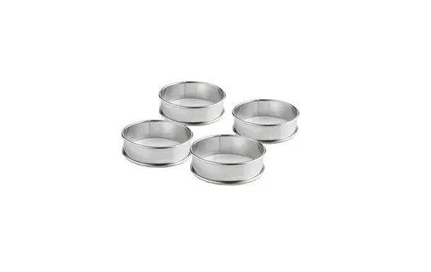 PATISSE Lot de 4 cercles à tarte - 8 cm