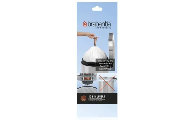 BRABANTIA Rouleau de 10 sacs poubelle Code L - 45 L - Perfect Fit