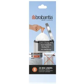 BRABANTIA Rouleau de 20 sacs poubelle Code B - 5 L - Perfect Fit