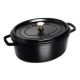 STAUB- Cocotte en fonte Ovale 31 cm Noir - 1103125