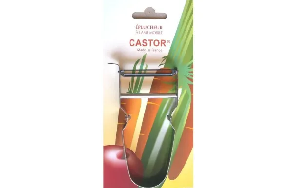 RUSILLON Rasoir à légumes inox / blister - Castor