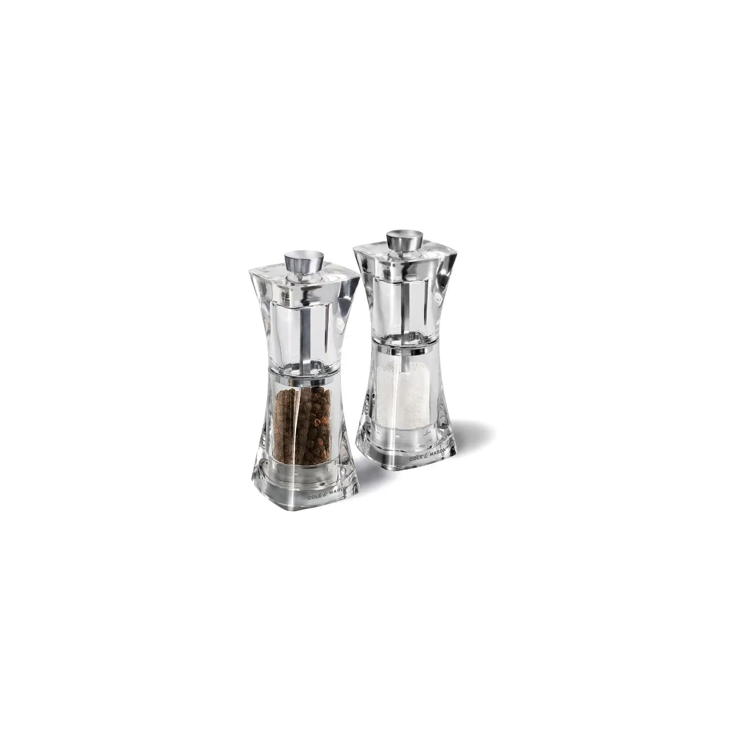 COLE ET MASON Coffret de moulins Poivre et Sel Crystal
