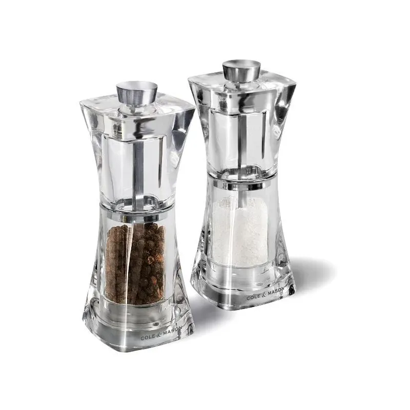COLE ET MASON Coffret de moulins Poivre et Sel Crystal