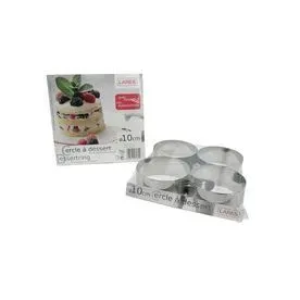 LARES Lot de 4 cercles à mousse 10cm + 1 poussoir