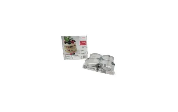 LARES Lot de 4 cercles à mousse 10cm + 1 poussoir