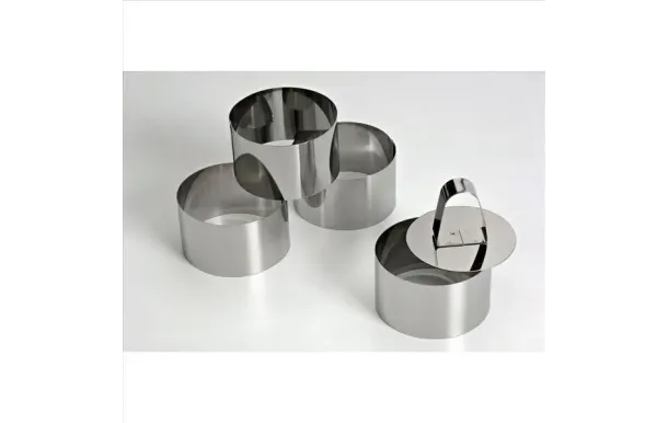 LARES Lot de 4 cercles à mousse 7.5 cm + poussoir