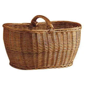 AUBRY GASPARD Panier crocane en osier buff