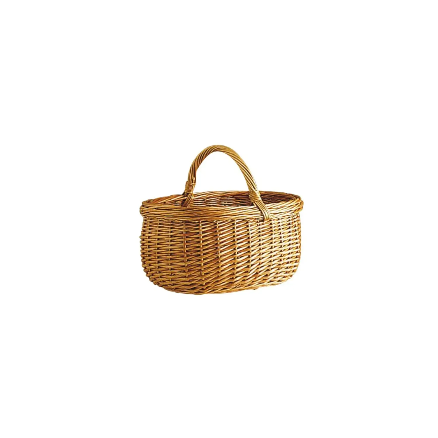 AUBRY GASPARD Panier en osier buff