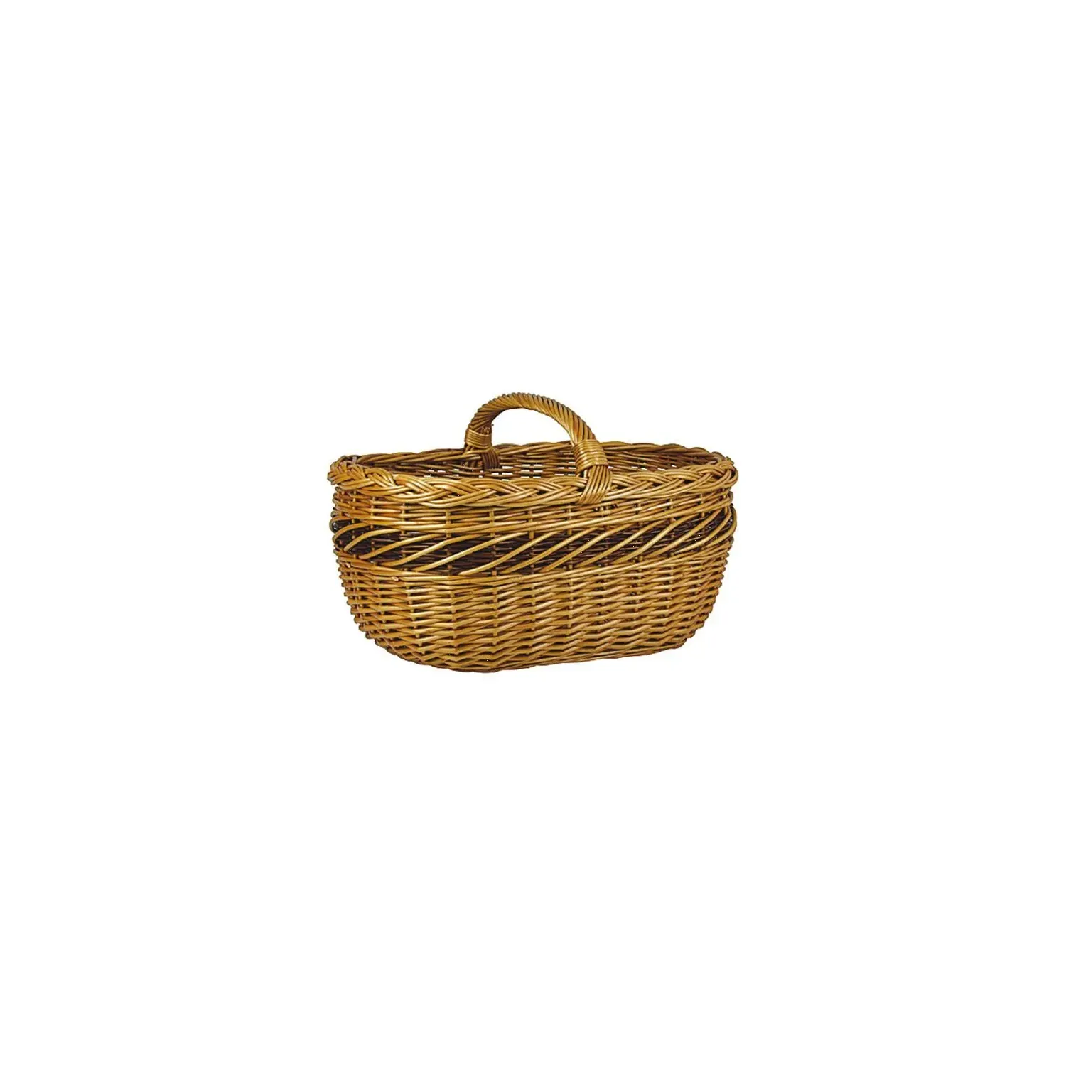 AUBRY GASPARD Panier en osier buff