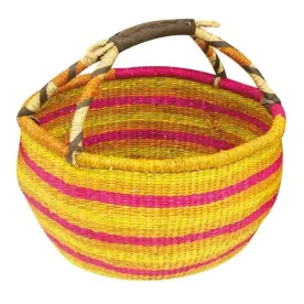 AUBRY GASPARD Panier Sahel de forme ronde en jonc