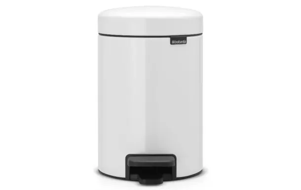 BRABANTIA Poubelle 3 L Blanche - New Icon