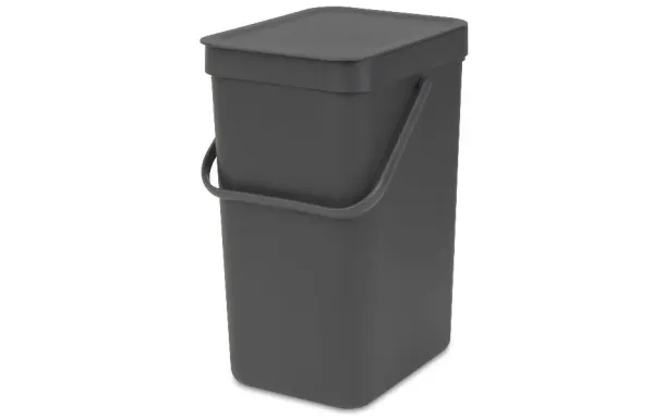 BRABANTIA Poubelle 12 L Grey - Sort & Go