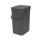 BRABANTIA Poubelle 12 L Grey - Sort & Go BRABANTIA Poubelle 12 L Grey - Sort & Go