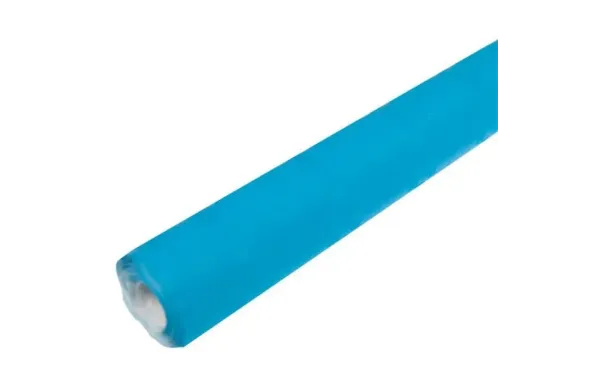 PUBLI EMBAL Nappe en papier Turquoise - Rouleau de 6 m x 1,20 m