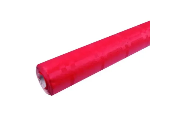 PUBLI EMBAL Nappe en papier Rouge - Rouleau de 6 m x 1,20 m