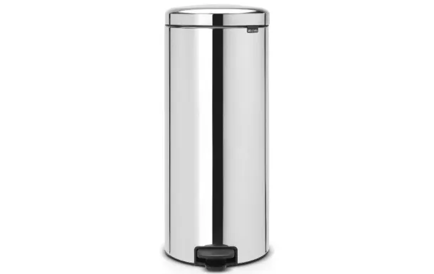 BRABANTIA Poubelle 30 L Brillant Steel - New Icon