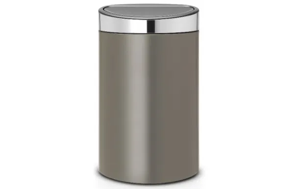 BRABANTIA Poubelle 40 L Platinium - Touch Bin