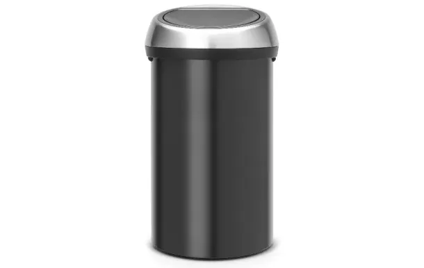 BRABANTIA Poubelle 60 L Matt Black - Touch Bin